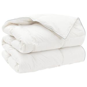 vidaXL Dyne FULDA 220 x 240 cm 4 &aring;rstider 210 GSM 90% Gjess Dun Hvit