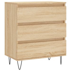 vidaXL Skjenk sonoma eik 60x35x70 cm konstruert tre