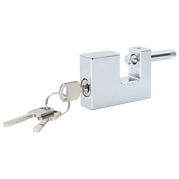 vidaXL Hengel&aring;s 6 pcs s&oslash;lv 7 x 1,9 x 5 cm Jern