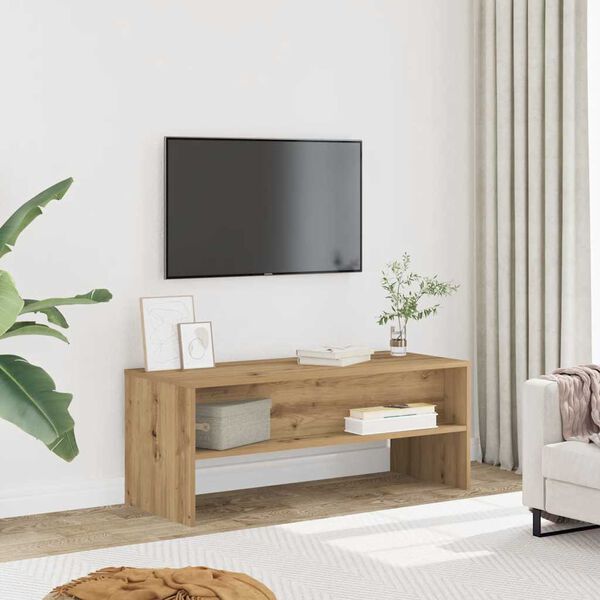 vidaXL TV-benk artisan eik 100x40x40 cm konstruert tre