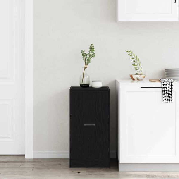 vidaXL Apotekskap Svart eik 40 x 41 x 77.5 cm Konstruert tre