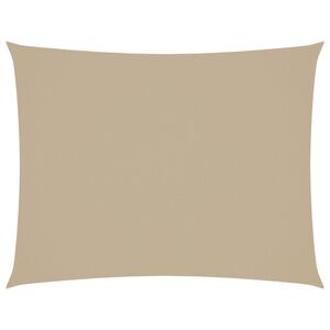 vidaXL Solseil oxfordstoff rektangul&aelig;r 3x6 m beige