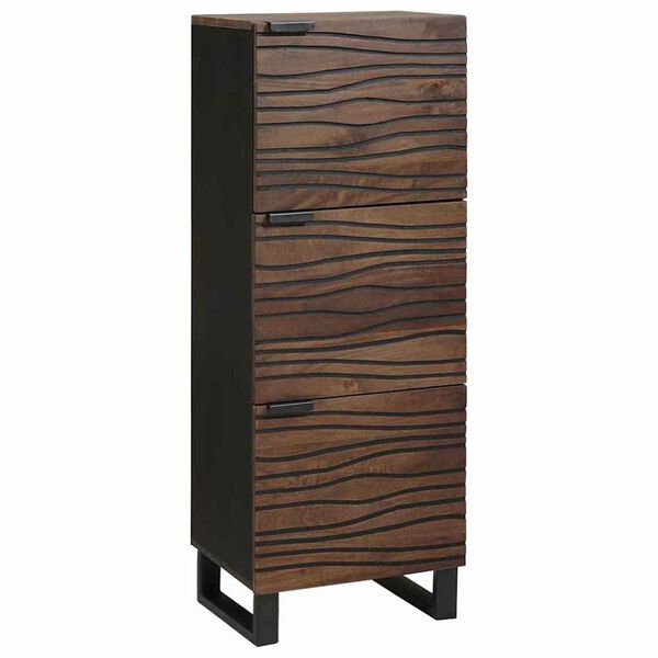 vidaXL Highboard Brun 40 x 33 x 110 cm heltre mango