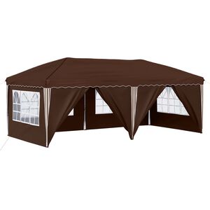 vidaXL Pop-up Festtelt 575 x 288 x 245 cm Brun