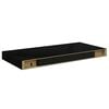 vidaXL Flytende vegghyller 4 stk svart 50x23x3,8 cm MDF