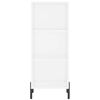 vidaXL Highboard h&oslash;yglans hvit 34,5x32,5x180 cm konstruert tre