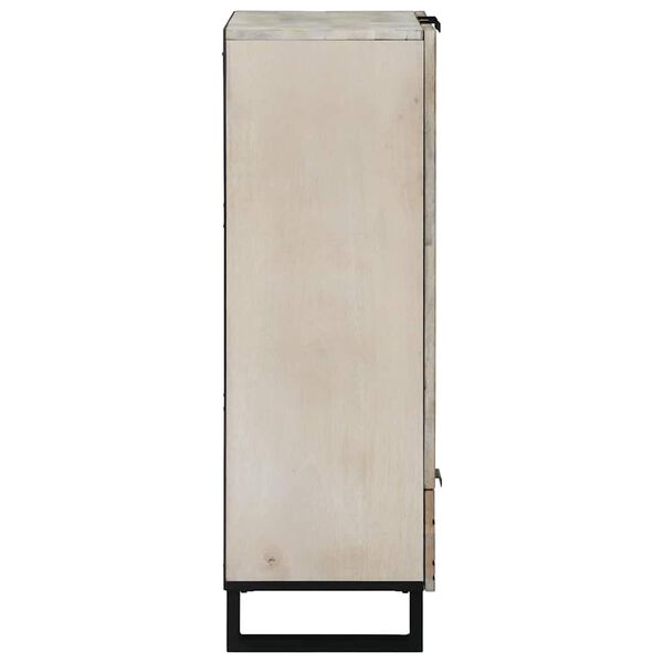 vidaXL Medieoppbevaringsskap og -hyller Hvit og svart 60 x 33 x 100 cm