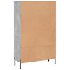 vidaXL Highboard betonggr&aring; 69,5x31x115 cm konstruert tre