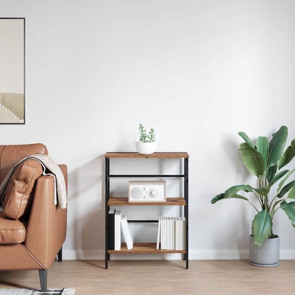 vidaXL Bokhylle Gamle tre 60 x 29,5 x 81 cm Konstruert tre