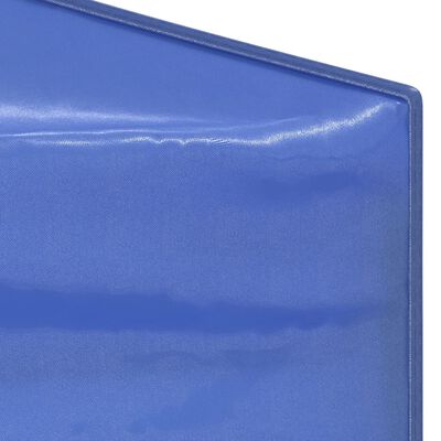 vidaXL Sammenleggbart festtelt med sidevegger blå 3x6 m
