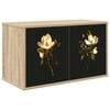 vidaXL Vegghengt TV-skap BREMEN 69 x 33 x 40 cm Sonoma eik