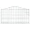vidaXL Gabionkurver buede 8 stk 200x30x100/120 cm galvanisert jern