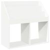 vidaXL Barneskrivebokhylle Hvit 72,5 x 29,5 x 69 cm Konstruert tre