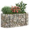 vidaXL Gabion høybed galvanisert jern 120x50x50 cm