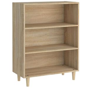 vidaXL Skjenk sonoma eik 69,5x32,5x90 cm konstruert tre