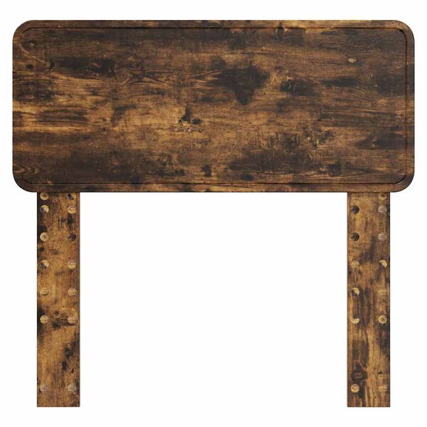 vidaXL Hodegavl med hodegjerde Røkt eik 75 cm Konstruert tre