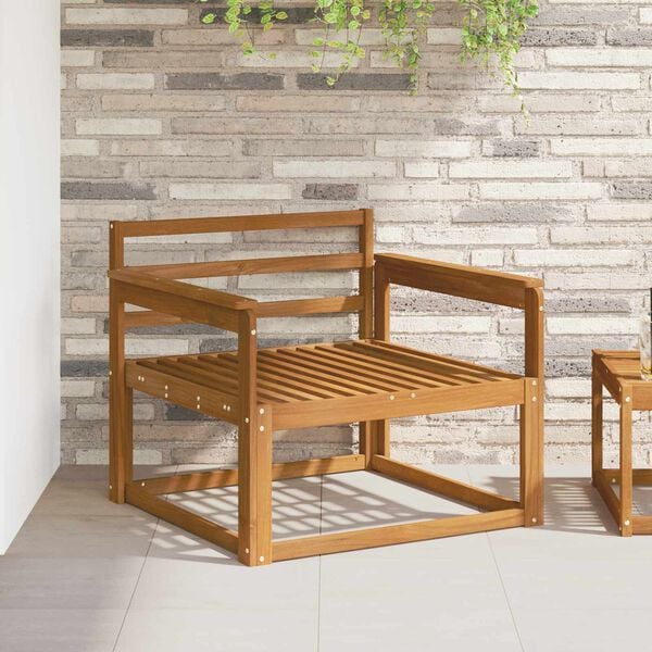 vidaXL Ute Midt Sofa Solid akasietre Naturlig