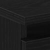 vidaXL Nattbordskap med skuff Svart Eik 40 x 35 x 69 cm Konstruert tre