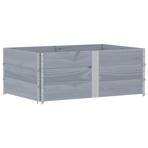 vidaXL Hageplantekasse gr&aring; 150x100 cm heltre furu