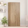 vidaXL Highboard med hylle artisan eik 80 x 39 x 178 cm Konstruert tre