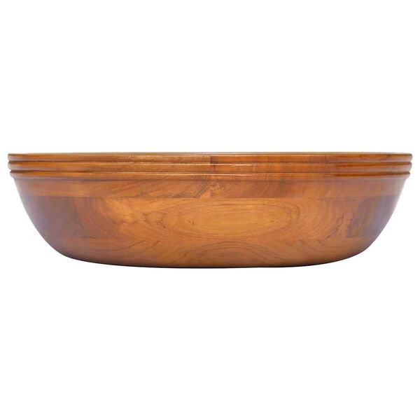 vidaXL Vask heltre teak &Phi;40x10 cm