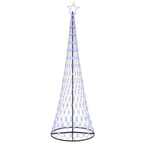 vidaXL LED juletre med 350 LED Bl&aring; 100.5 x 100.5 x 302.5 cm Metall