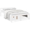 vidaXL Seniorseng hvit 140x190 cm heltre furu