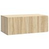 vidaXL Vegghengt TV skap Sonoma eik 78,5 x 41 x 30 cm Konstruert tre