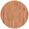 vidaXL Bordplate &Oslash;70x1,5 cm rund heltre b&oslash;ketre