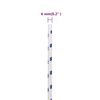 vidaXL B&aring;ttau hvit 6 mm 250 m polypropylen