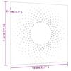 vidaXL Veggdekorasjon til hage 55x55 cm cortenst&aring;l soldesign