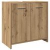 vidaXL Badeservantskap artisan eik 60x33x60 cm konstruert tre