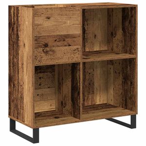 vidaXL Plateskap Gammelt tre 84,5 x 38 x 89 cm Konstruert tre