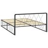 vidaXL Sengeramme svart metall 140x200 cm