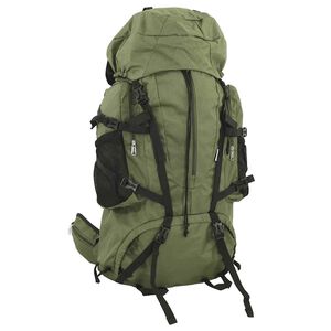 vidaXL Tursekk milit&aelig;rgr&oslash;nn 60 L oxfordstoff
