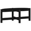 vidaXL Salongbord svart 87x48x35 cm heltre furu