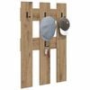 vidaXL Vegghengt kleshenger Artisan Eik 65 x 3 x 100 cm Konstruert tre