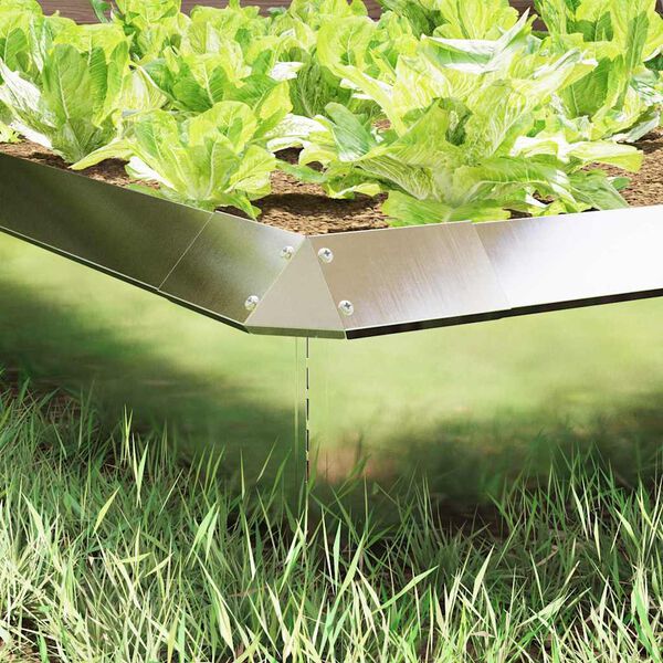 vidaXL Sneglenett 4 pcs s&oslash;lv 13,5 x 13,5 x 25 cm Rustfritt St&aring;l