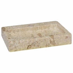 vidaXL Veggmontert vask kremhvit 38x24x6,5 cm marmor