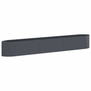 vidaXL Hevet Hagebed Antrasitt 300 x 40 x 40 cm St&aring;l