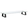 vidaXL Skjermstativ svart 60x20x8 cm herdet glass og metall
