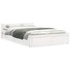vidaXL Sengeramme hvit heltre 120x190 cm Small Double