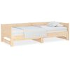 vidaXL Uttrekkbar dagseng heltre furu 2x(80x200) cm
