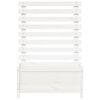 vidaXL Hageplantekasse med stativ hvit 79x39,5x114 cm heltre furu