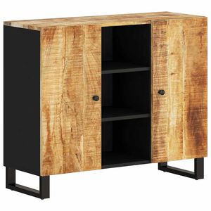 vidaXL Skjenk med 2 d&oslash;rer 90x33x75 cm heltre mango