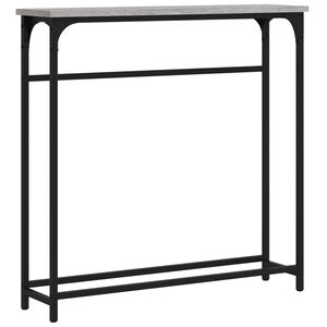 vidaXL Konsollbord gr&aring; sonoma 75x19,5x75 cm konstruert tre