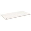 vidaXL Bordplate hvit 110x60x2,5 cm heltre furu