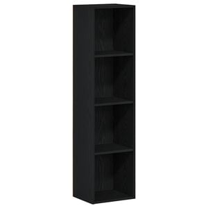 vidaXL | Bokskap | Svart Eik 36 x 30 x 143 cm Konstruert tre