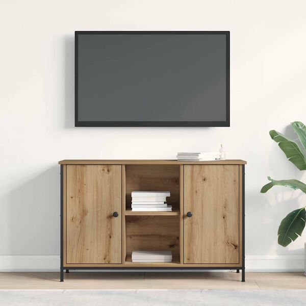vidaXL TV-benksett Artisan Eik 101 x 35 x 65 cm Konstruert tre
