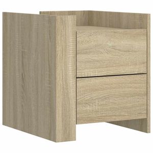 vidaXL Nattbord 2 stk sonoma eik 45x50x50 cm konstruert tre